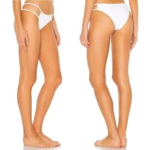 Superdown White One-Shoulder Bikini - Picture 2 of 2